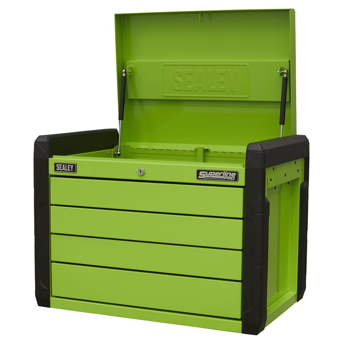 Superline Pro Superline PRO Push-to-Open Topchest 4 Drawer - Green APPD4G
