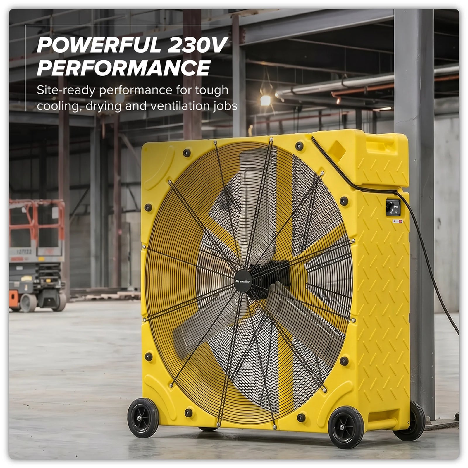 Sealey Premier 42" Industrial High Velocity Drum Fan 275W 3-Speed