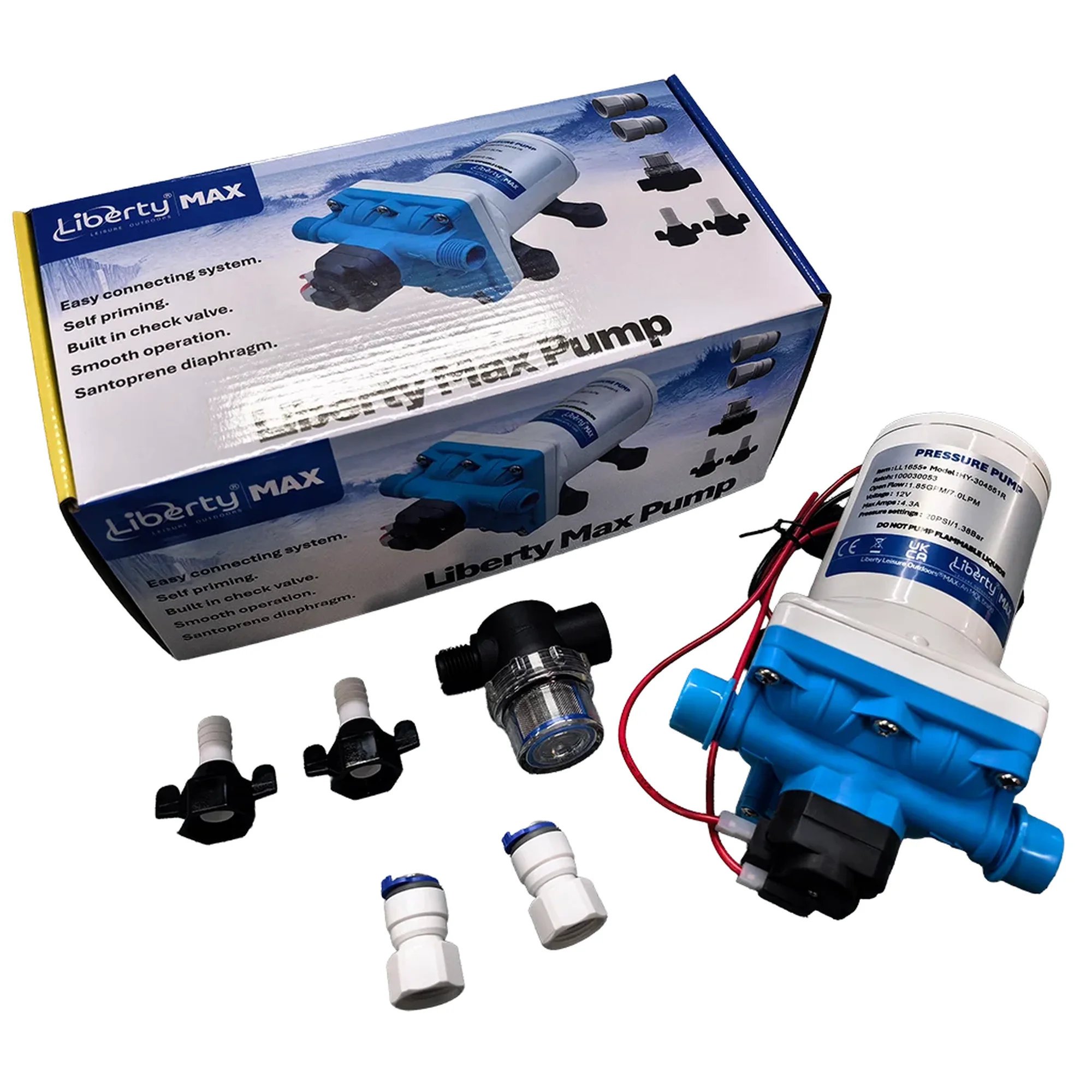 Liberty Max Water Pump 12V DC 7 LPM 20 PSI
