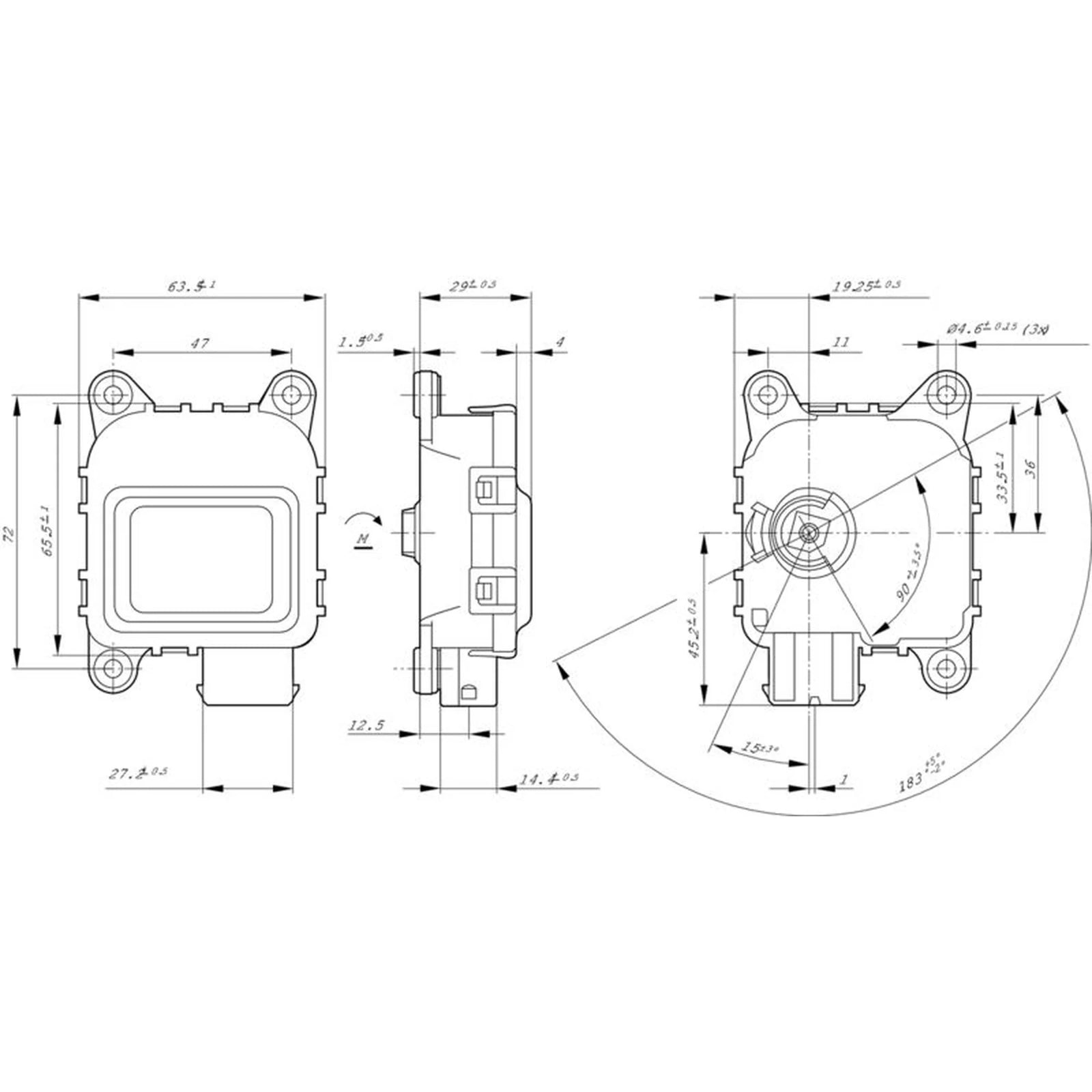 Bosch Heater Flap Actuator 0 132 801 156