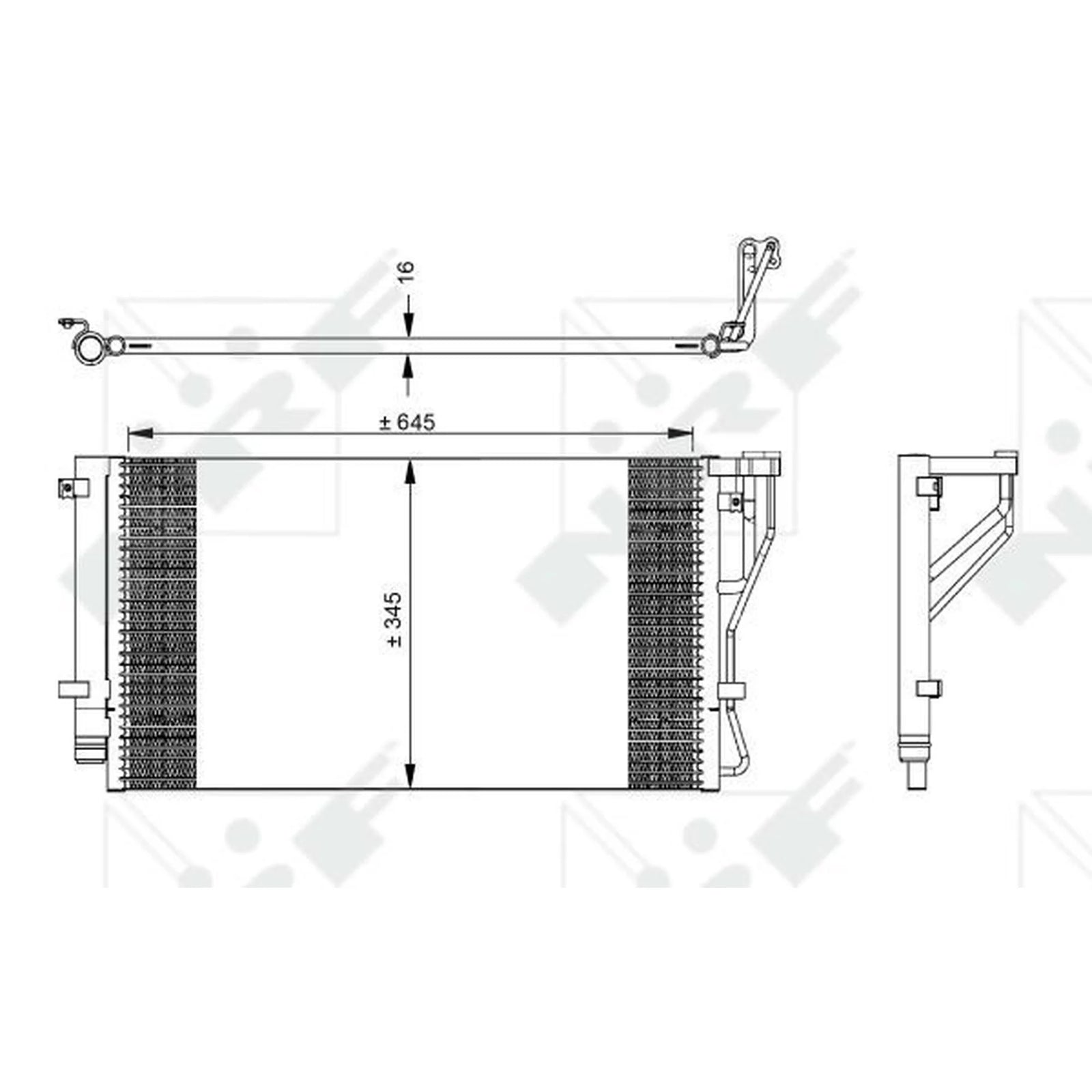 NRF Air Conditioning Condenser 35980
