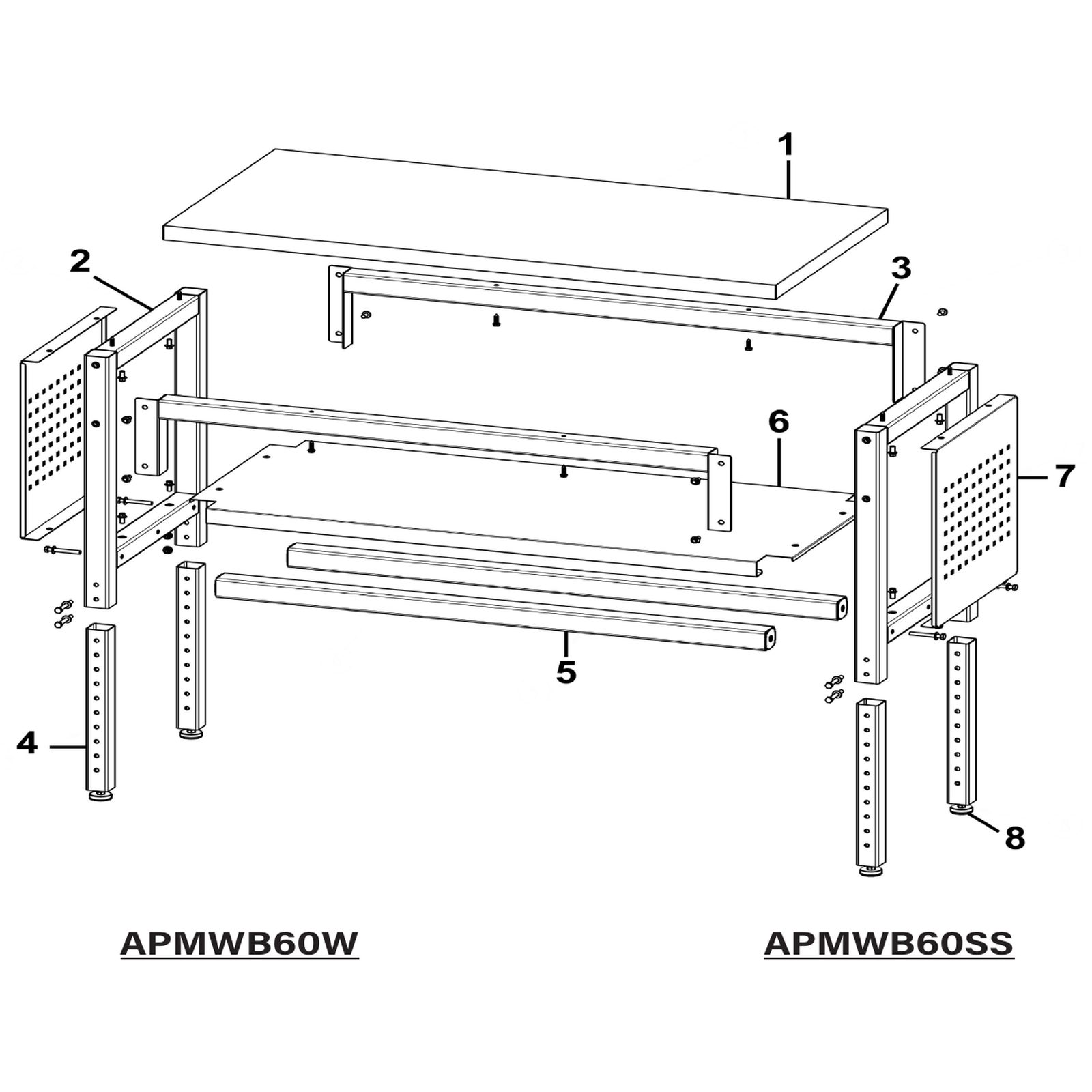 Sealey Shelf APMWB60W-06