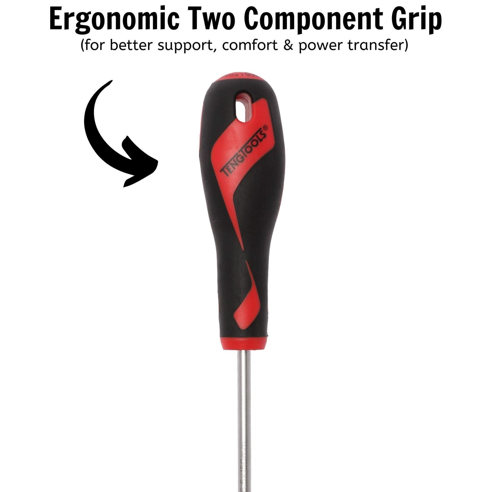 Teng Tools Flat Screwdriver 1.2 x 6.5 x 150mm L