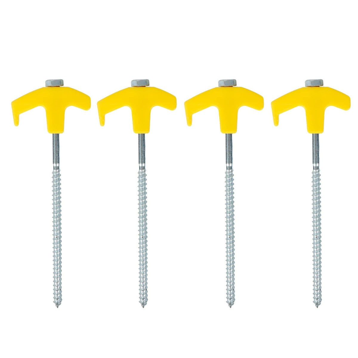 Leisurewize 20Pc Screw in Threaded HD Ground Pegs Set 7.4x185mm