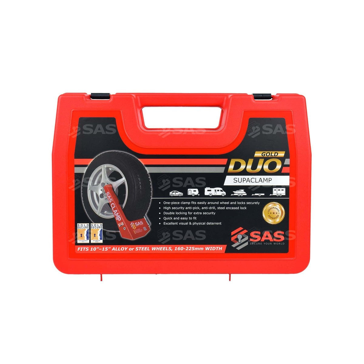 SAS Wheel Clamp Plastic Carry Case