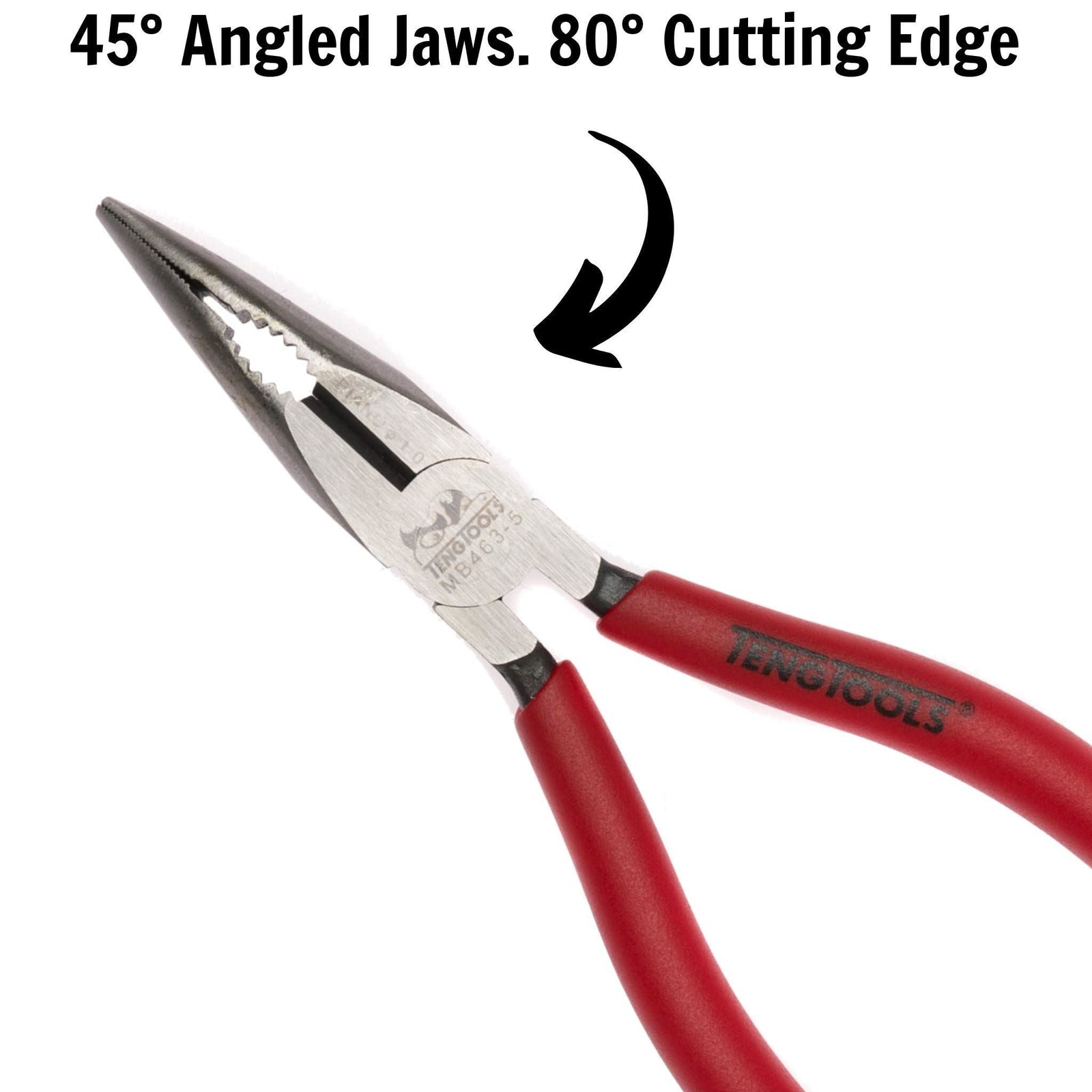 Teng Tools Bent Long Nose Plier 140mm