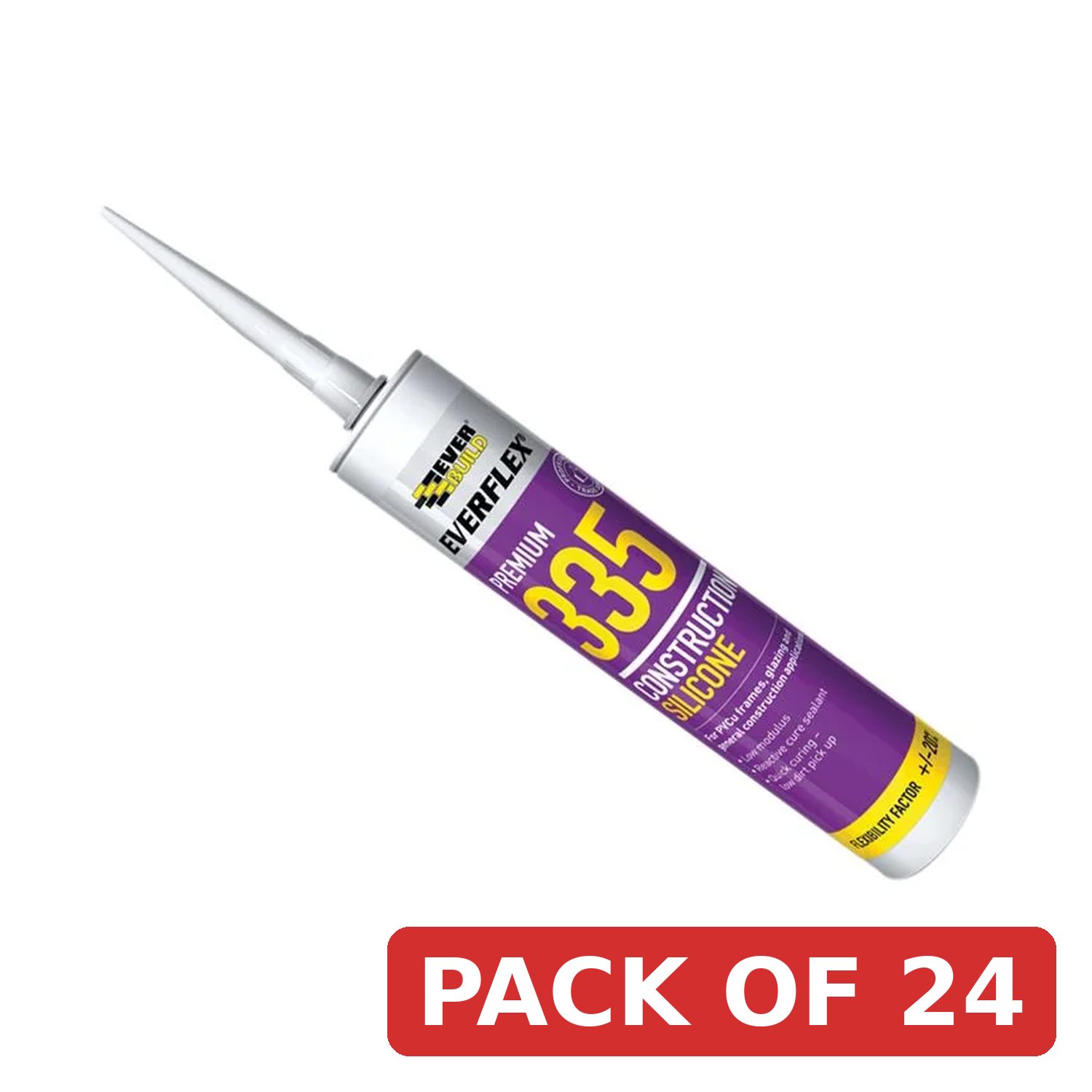 Everbuild Sika Everflex® 335 Construction Silicone Black 295ml - 880237