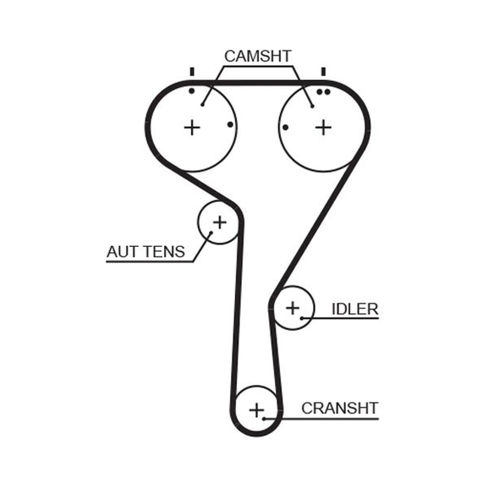 Gates Timing Belt & Water Pump Kit KP7TH15680XS-4