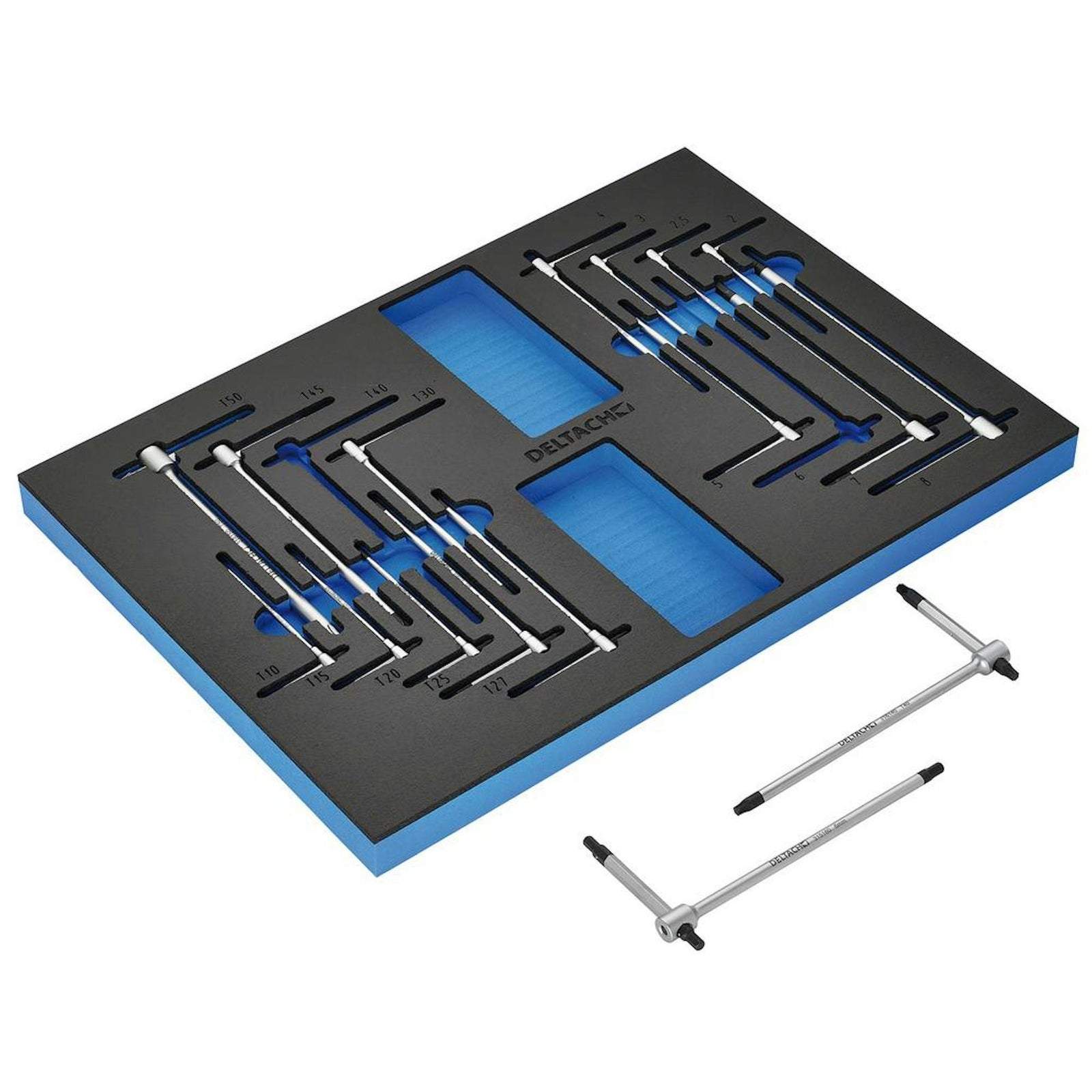 BUNKER Torx and Hex T-Key Set in EVA Foam Inlay (17 Piece) - DELTACH-561008