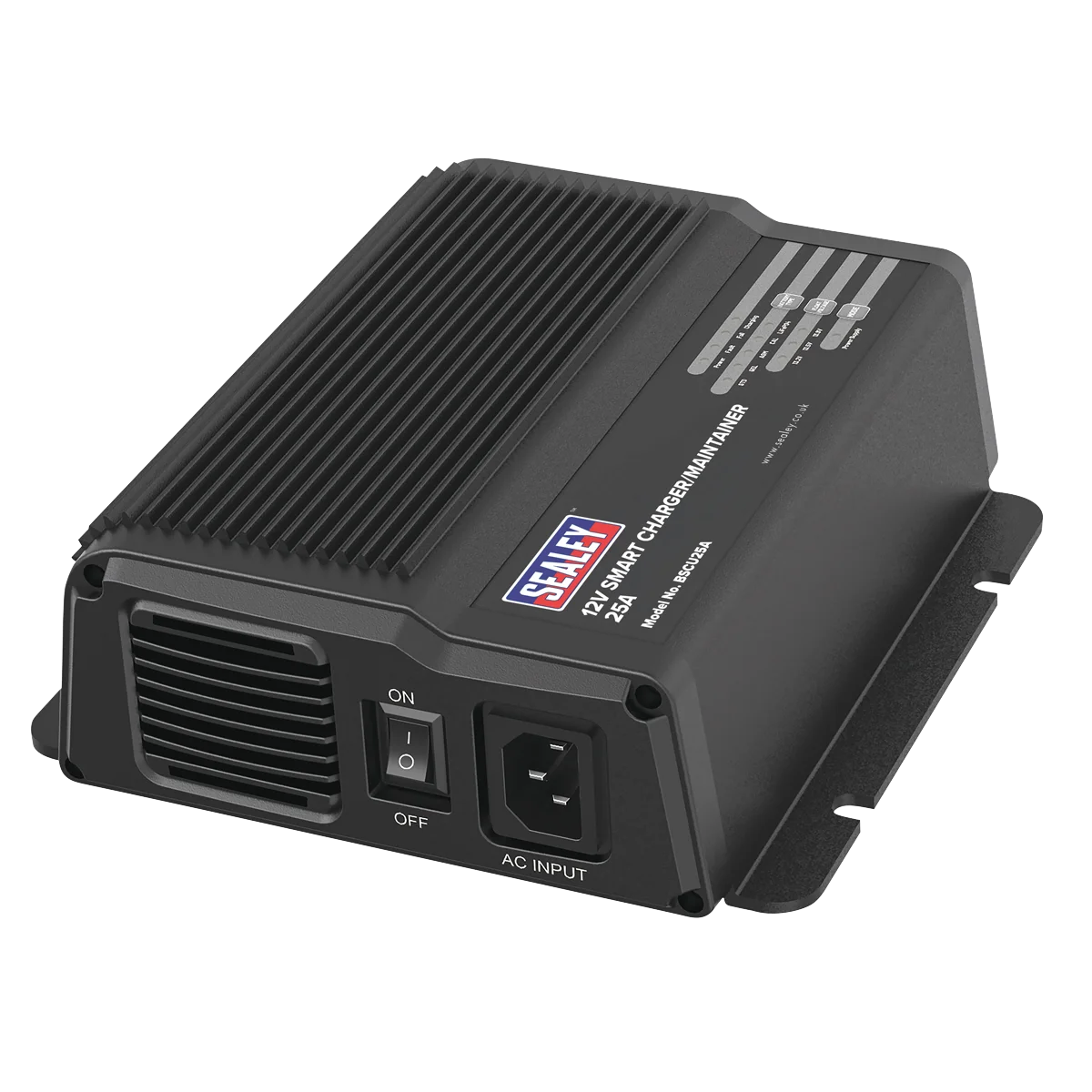 Sealey BSCU25A 12V 25A Smart Charger for VRLA, Gel, AGM, Lithium