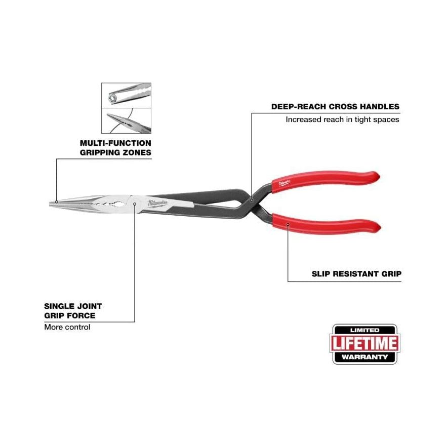 Milwaukee Long Reach Plier Straight 4932492497