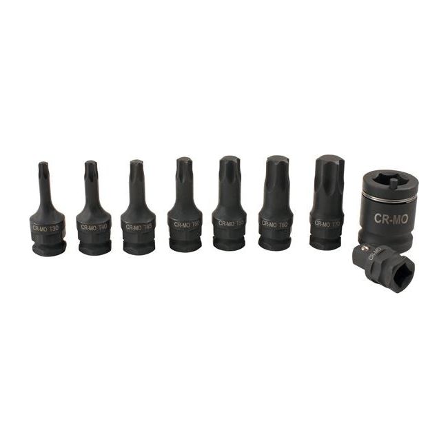 Laser Dual Drive Star* Impact Bit Socket Set 9pc 7978