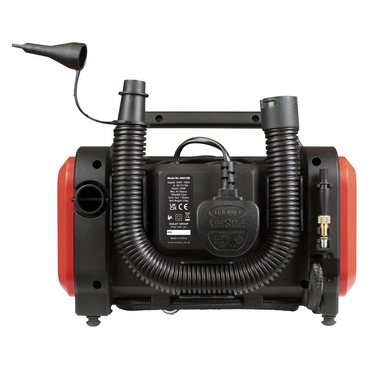 Sealey Tyre Inflator & High-Volume Air Pump MAC13D 120psi