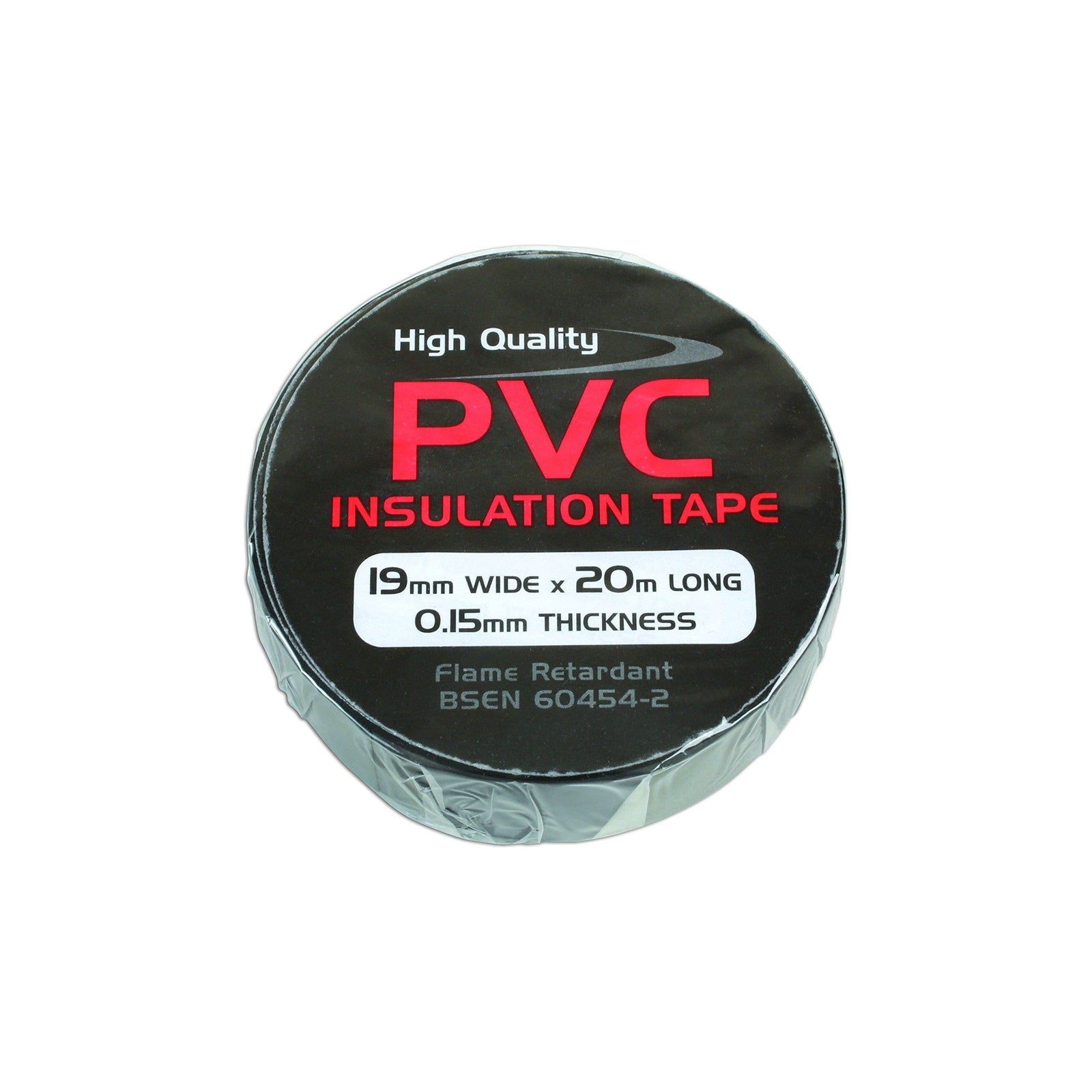 Connect Black PVC Insulation Tape 19mm x 20m 1pc 36887