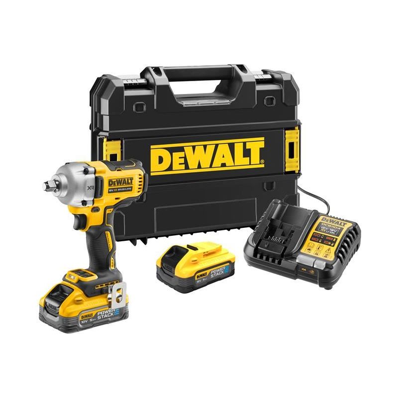 Dewalt Power Tools DCF891H2T XR BL 1/2in HR Anvil Impact Wrench 18V 2 x 5.0Ah POWERSTACK™ Li-ion