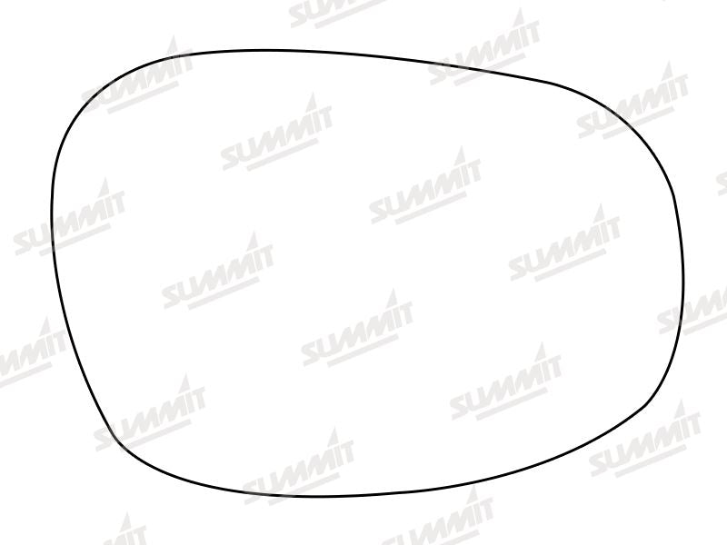 Summit Stick-On Aspheric Mirror Glass fits BMW 3 Series 12 on LHS