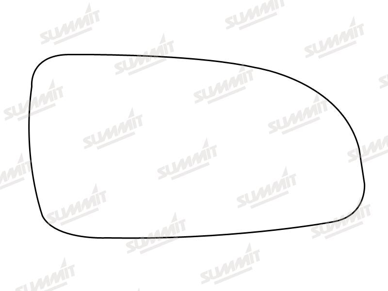 Summit Stick-On Standard Mirror Glass fits Vauxhall Astra 04 on RHS