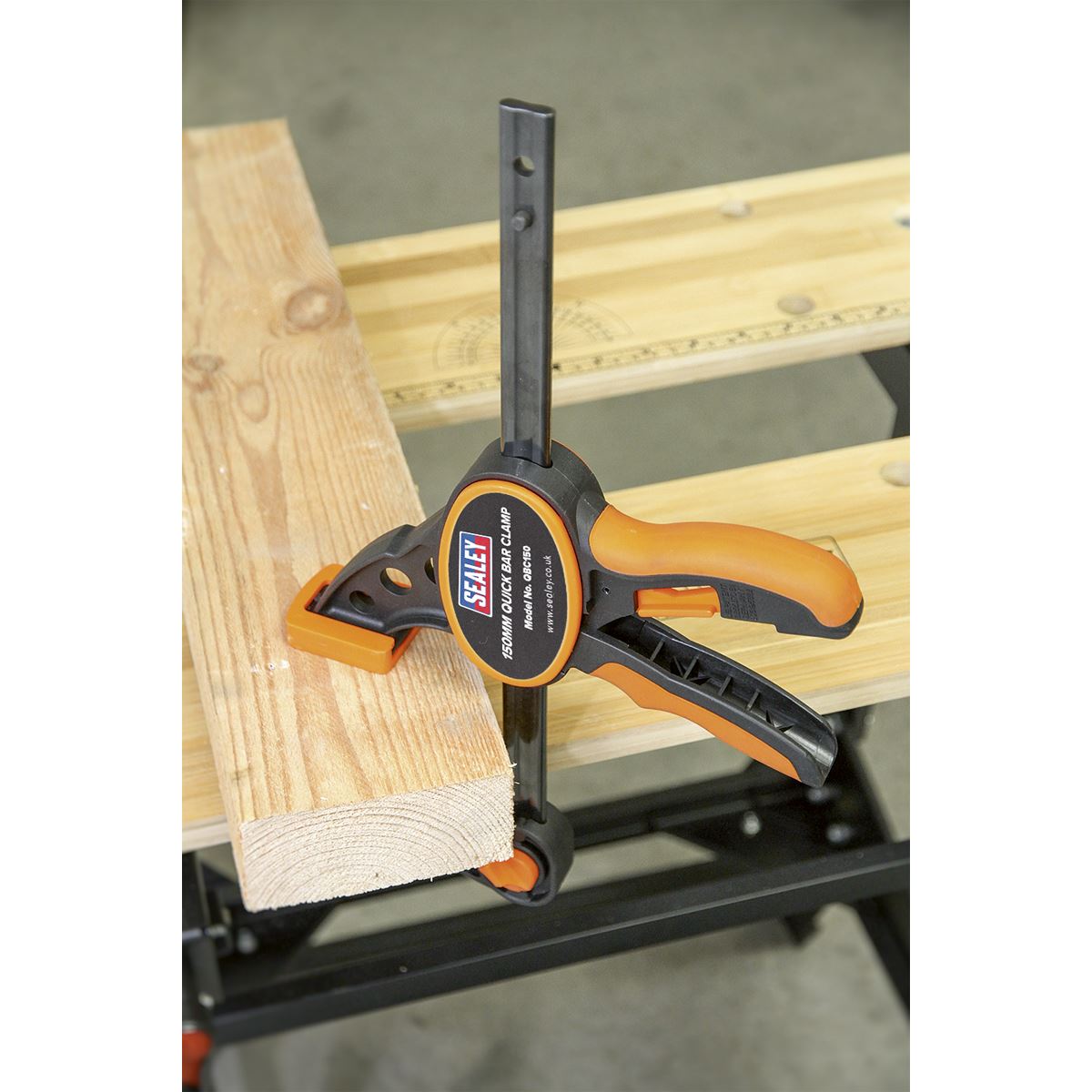 Sealey Quick Bar Clamp 150mm 2pc Set QBC1502