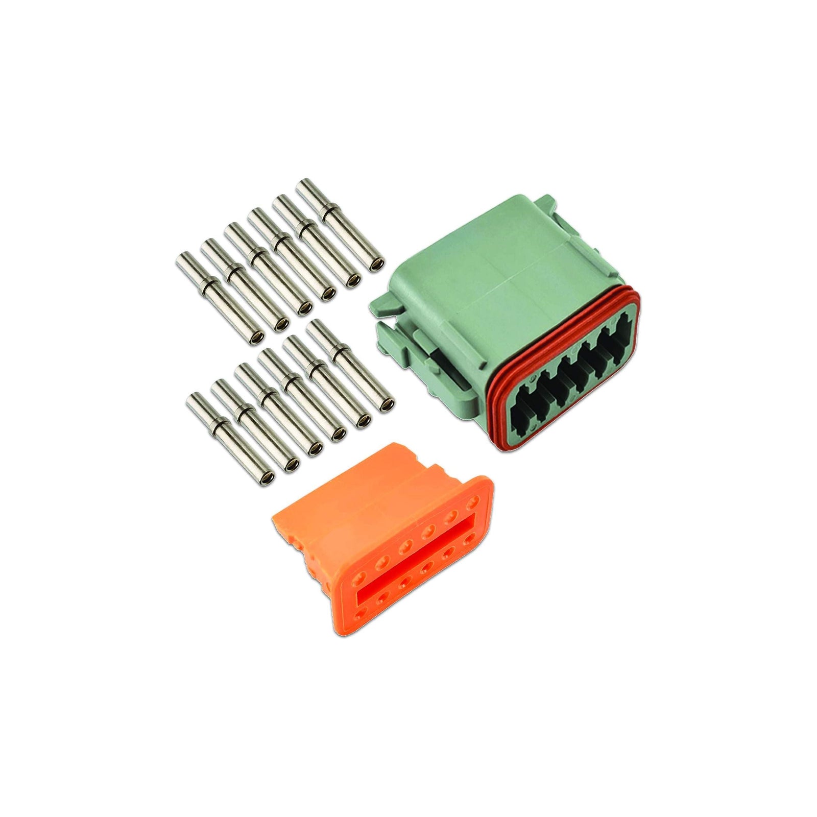 Connect Deutsch 12 Pin Plug Connector Kit 4pc 37503