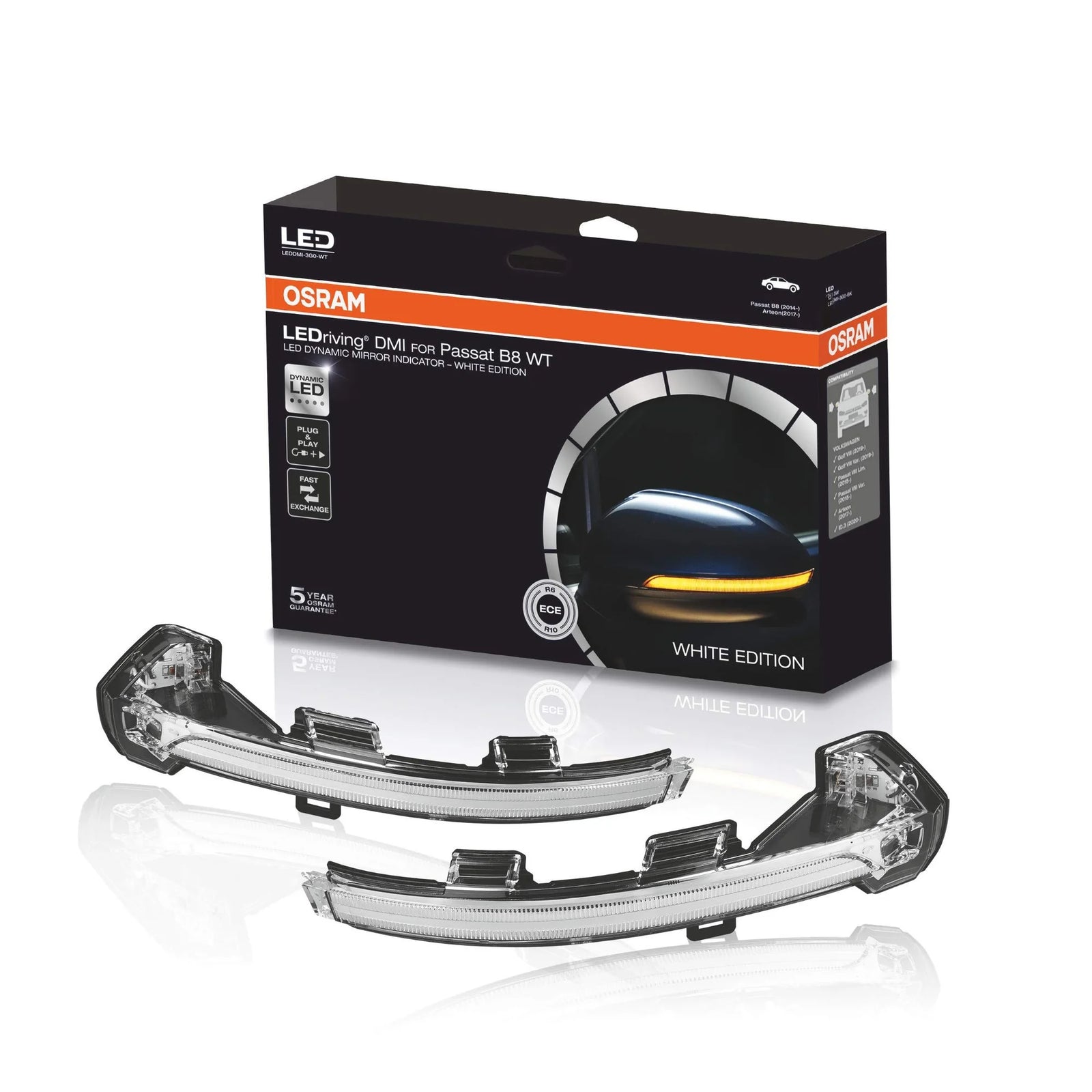Osram LEDDMI 3G0 WT S LEDriving Dynamic LED Mirror Indicator - White Edition, Se