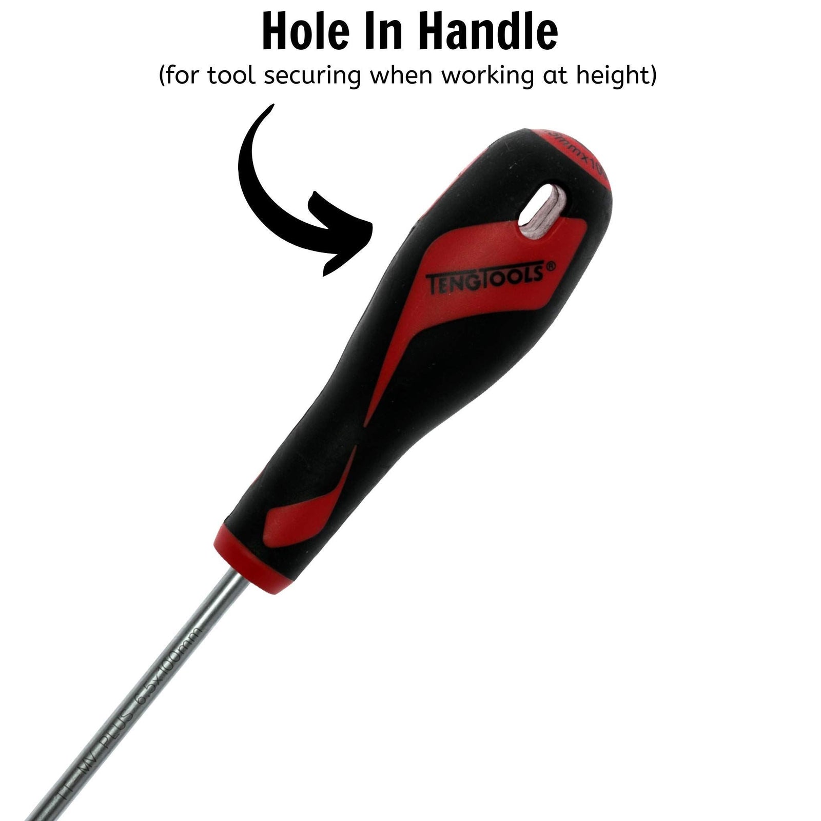 Teng Tools Flat Screwdriver 1.2 x 6.5 x 100mm L