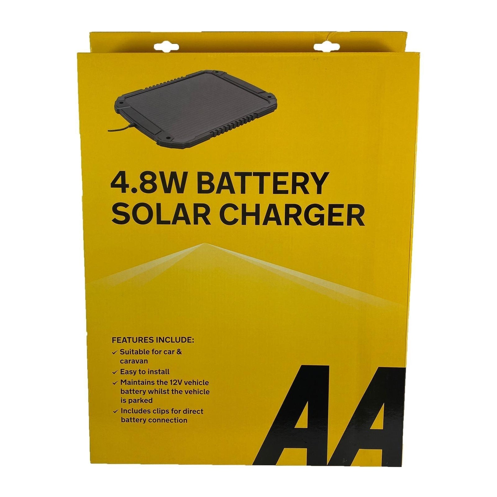 AA 4.8W XL 12V Car Van Caravan Solar Panel Trickle Battery Charger Power Supply