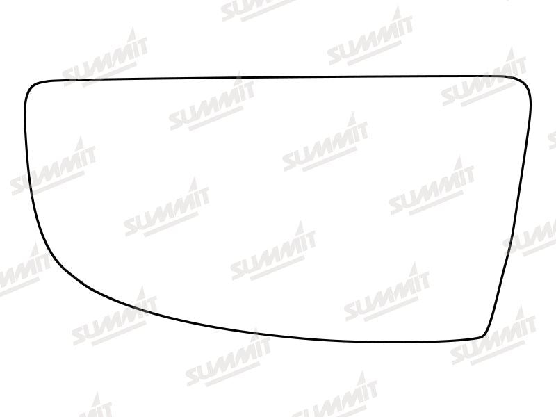 Summit Stick-On Commercial Lower Blind-Spot Mirror Glass fits Ford Transit LHS