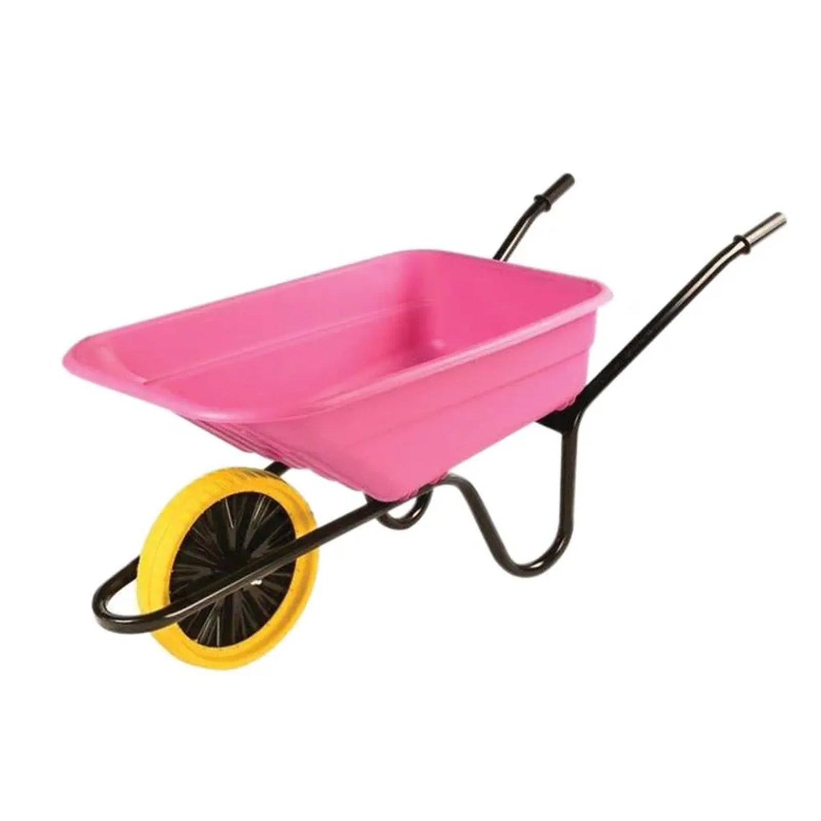 Walsall 90L Pink Polypropylene Wheelbarrow - Puncture Proof - SHPINKPP