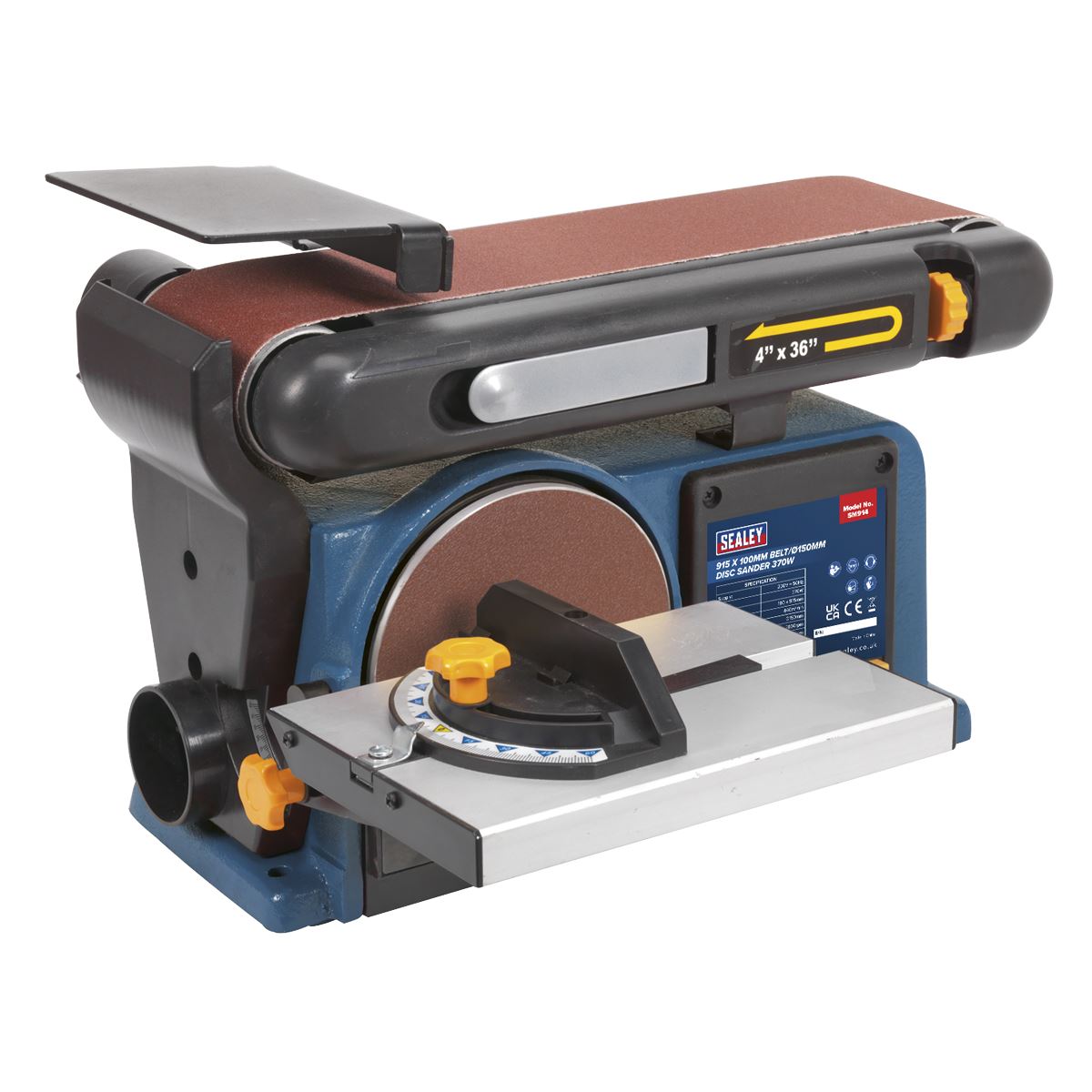 BELT/DISC SANDER 100 X 915MM/150 370W/230V