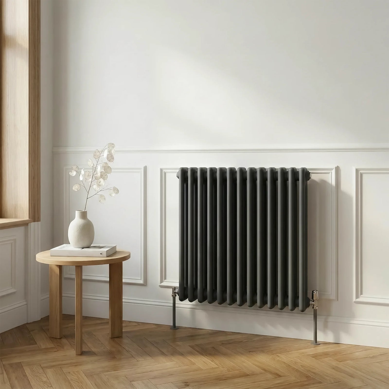 Baridi Horizontal Radiator DH357 600 x 607mm Anthracite