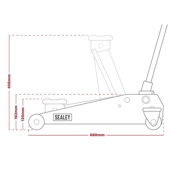 TROLLEY JACK 3TONNE SUPER ROCKET LIFT & AXLE STAND