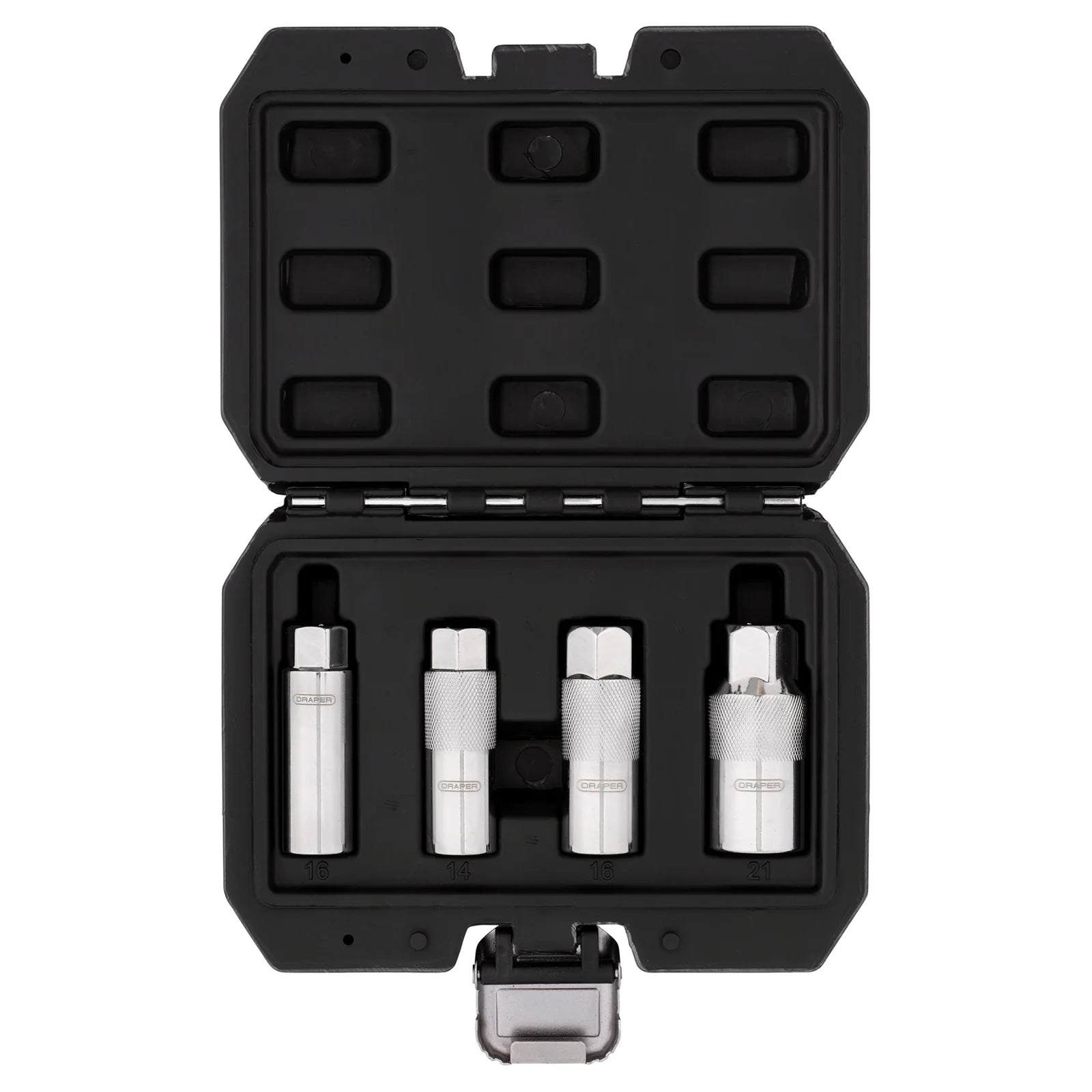 Draper Magnetic Spark Plug Socket Set, 3/8" Sq. Dr. (4 Piece) - SPS3/8-4