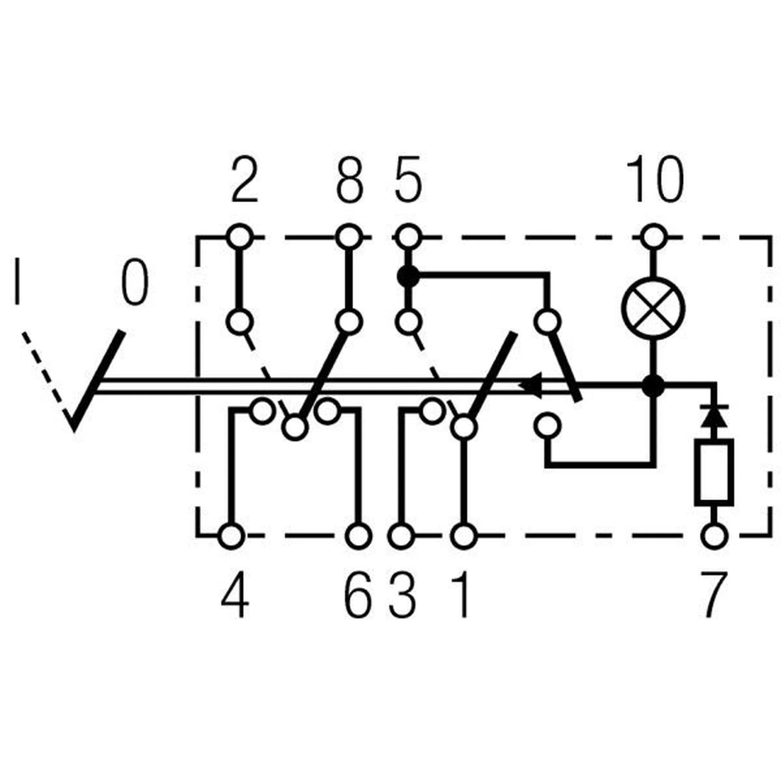 Hella Hazard Warning Light Switch 9 Connectors 6HH 004 570-481