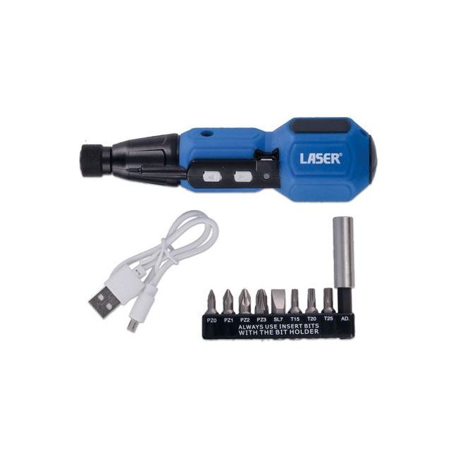 Laser Electric Screwdriver Set 11pc 7985
