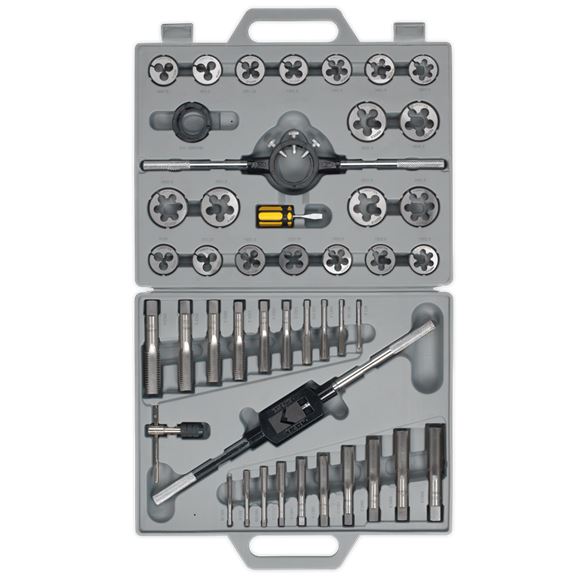 Sealey Tap & Die Set 45pc Split Dies Metric AK303