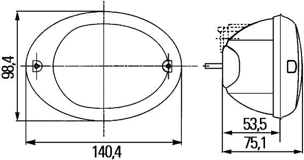 Hella Direction Indicator Light 2BA 344 130-237