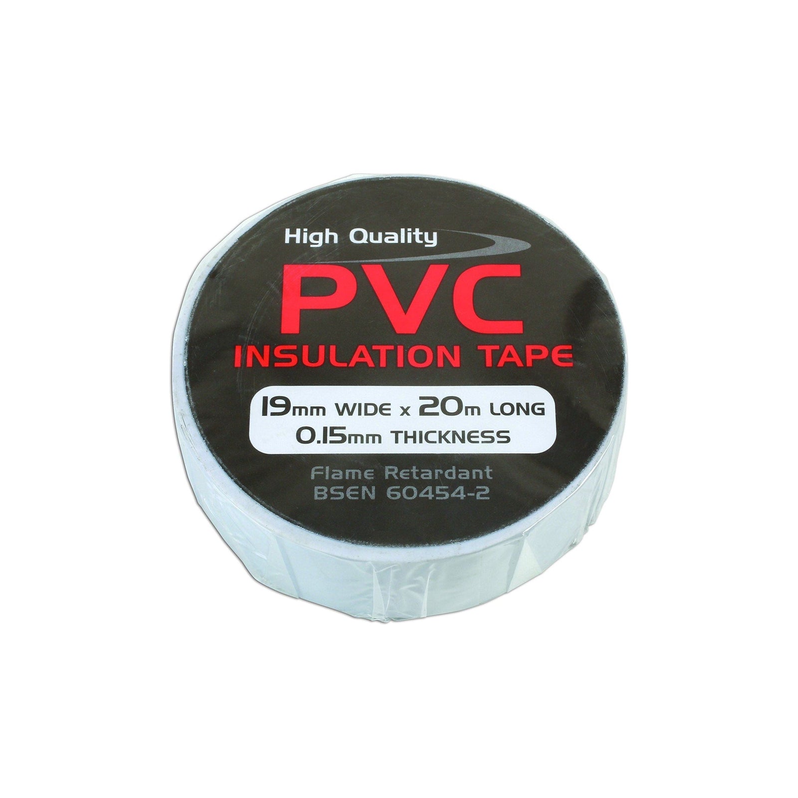 Tool Connection White PVC Insulation Tape 19mm x 20m 1pc 36894
