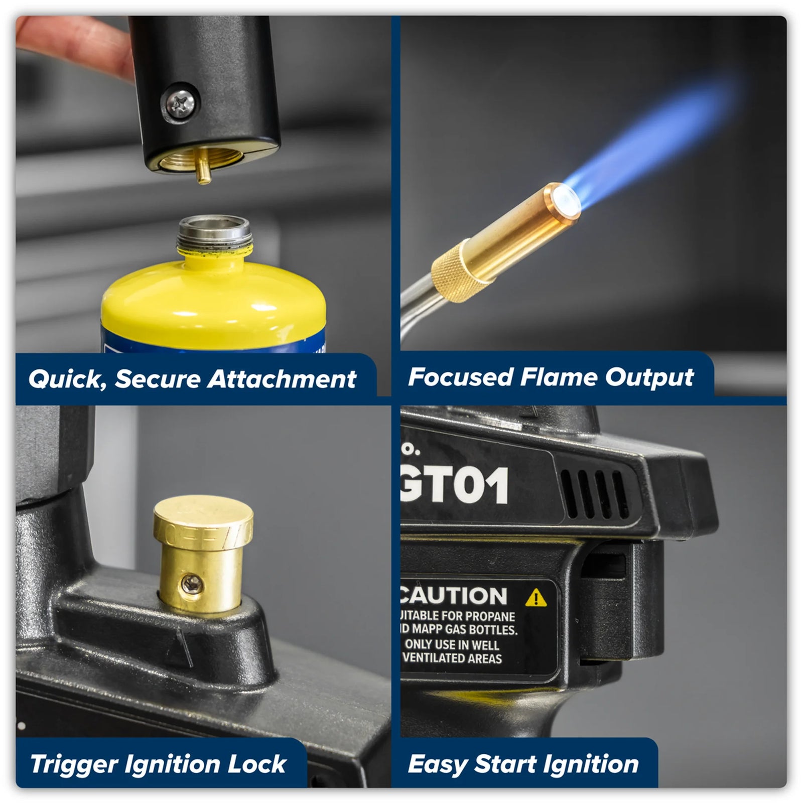 Sealey Brazing & Soldering MAPP Gas Torch SMGT01 0.65kg