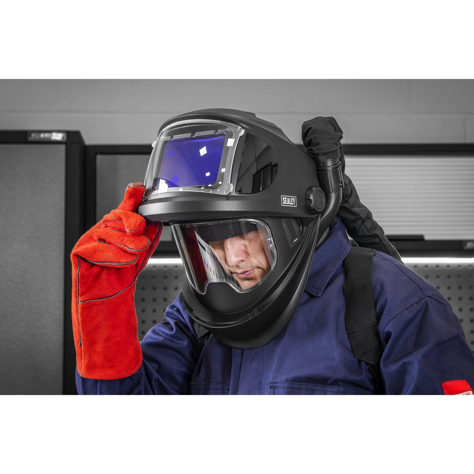 Sealey Auto Darkening Welding Helmet PWH618 with PAPR System