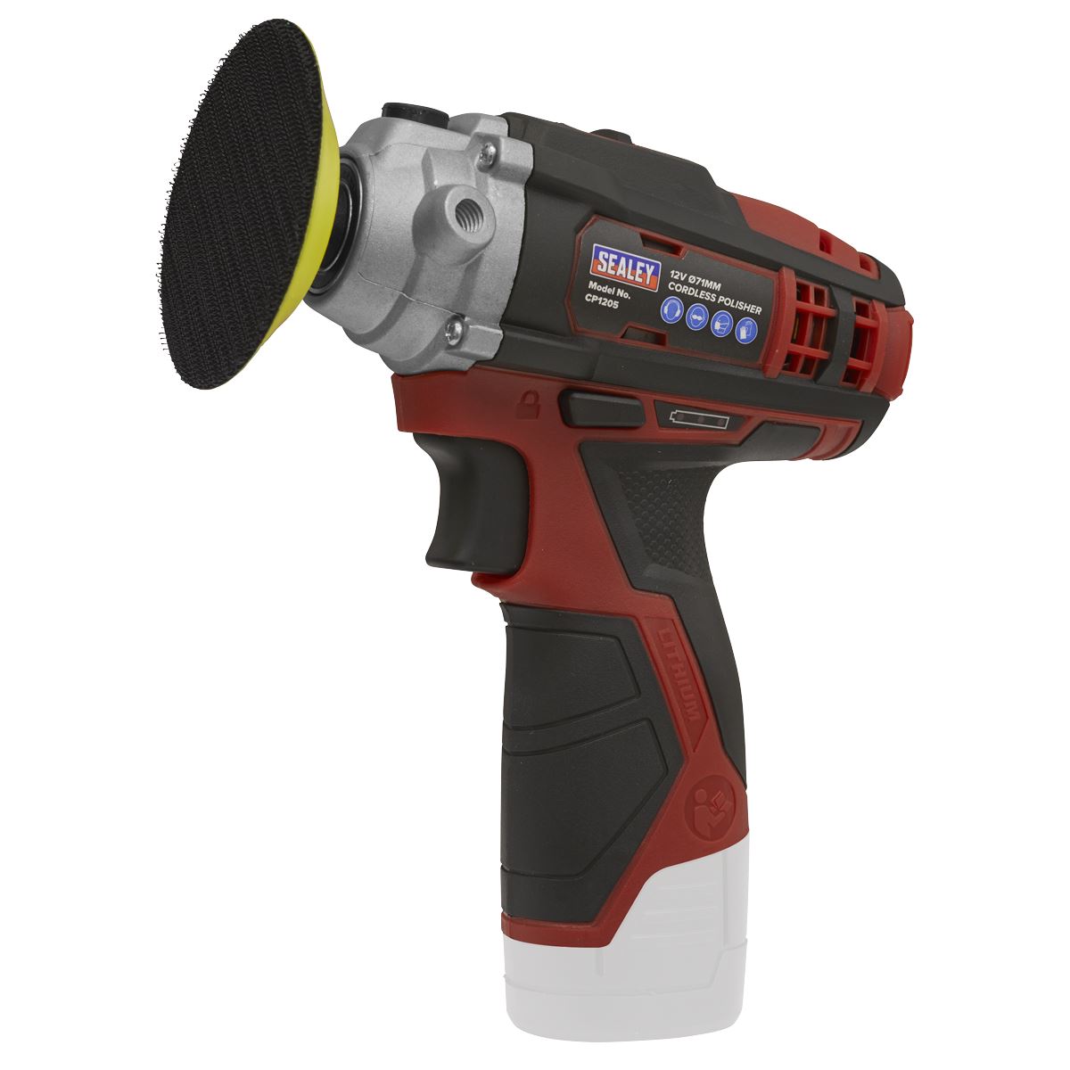 Sealey Cordless Polisher Buffer 12V 71mm Variable Speed Li-ion Body Only