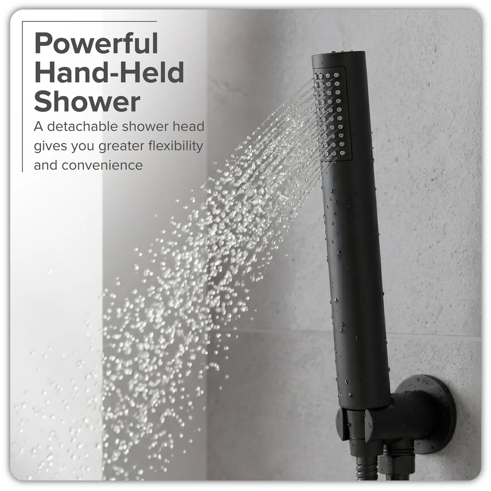 Baridi Concealed Thermostatic Shower Set DH319 20cm Round Head