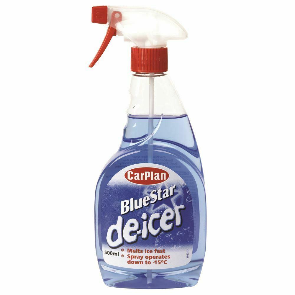 12x CarPlan Blue Star De Icer De-Icer Trigger Spray Winter Car 500ml