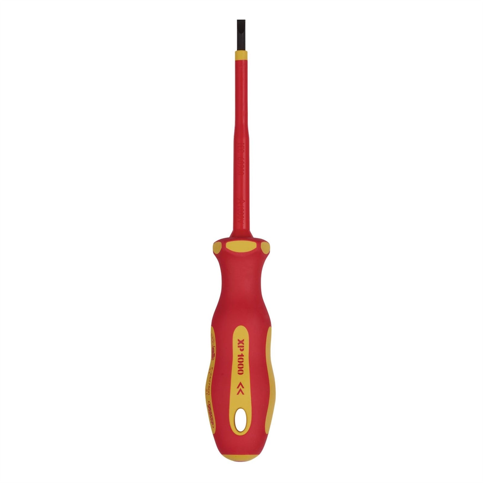Draper XP1000 VDE Plain Slot Screwdriver, 4.0 x 100mm 64414