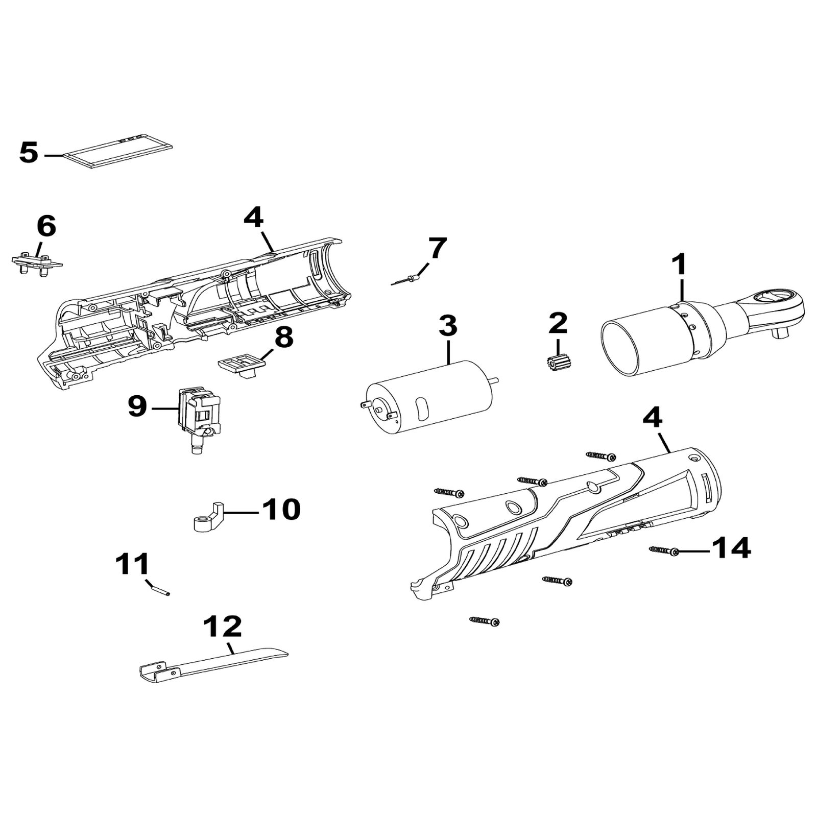 Sealey Casing, left side CP1202.04