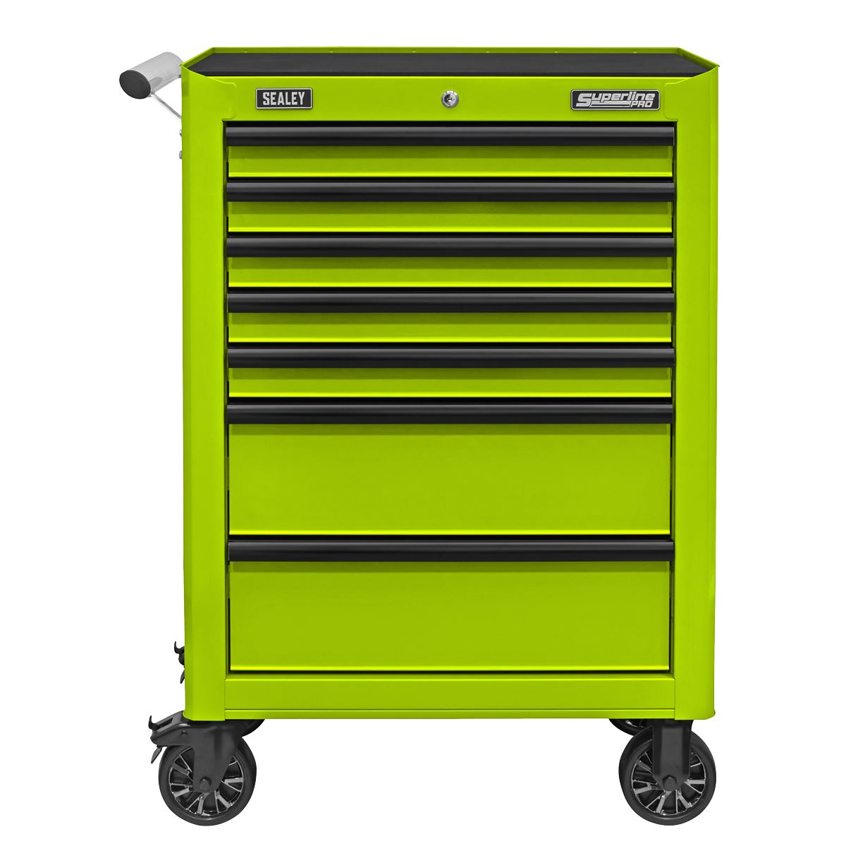 Superline Pro Superline PRO Rollcab 7 Drawer - Green/Black AP26479THV
