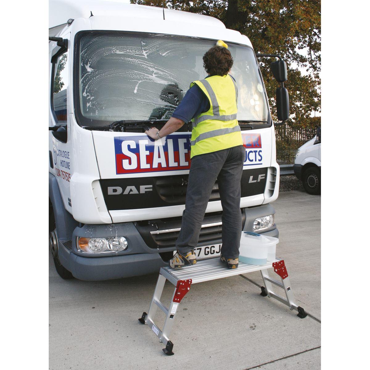 Sealey Folding Platform 2-Tread Aluminium - EN 131-4 APS2