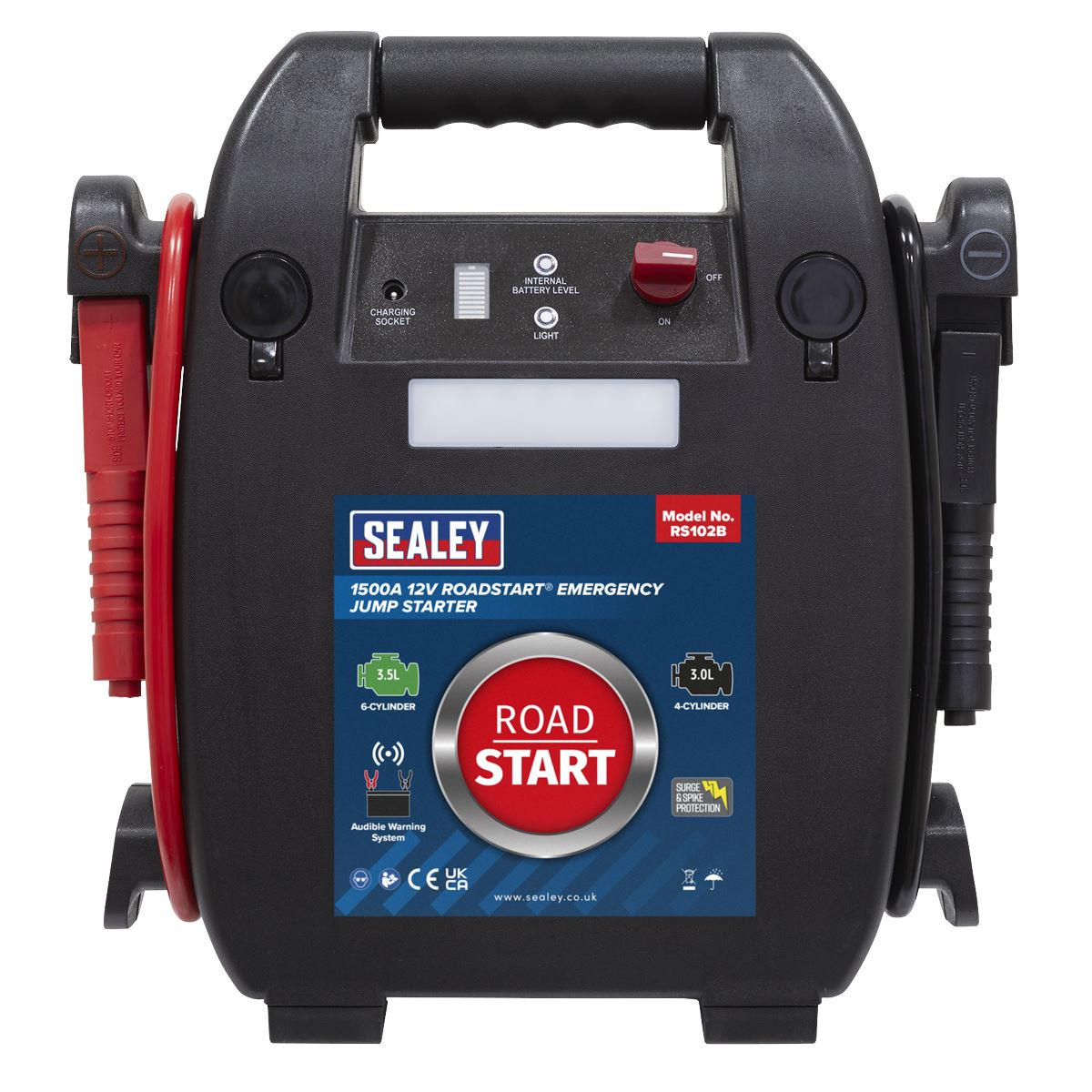 Sealey RoadStart Emergency Jump Starter 12V 3.5ltr 6 Cylinder RS102B