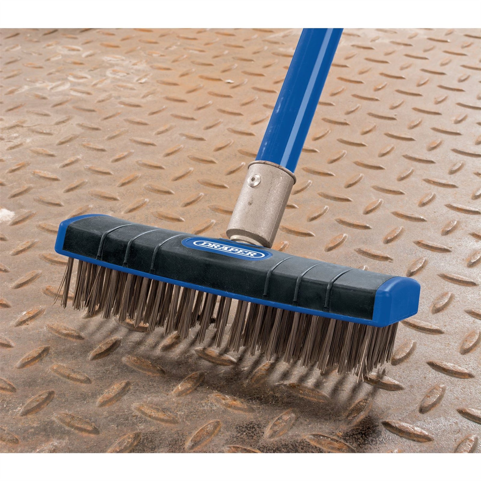 Draper Stainless Steel Bristle Scrub Brush, 180mm 17189