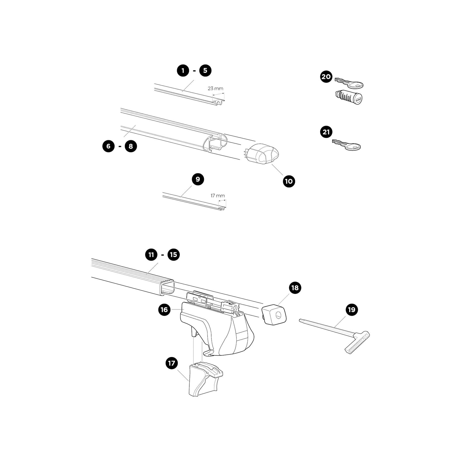 Thule Profile Measuring Tool MPN: 1500050019