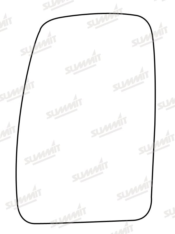 Summit Stick-On Commercial Mirror Glass fits Renault Master 98 on LHS